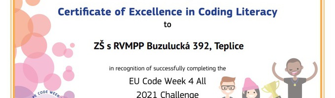 Ilustrační obrázek - CERTIFIKÁT Z CODEWEEKU