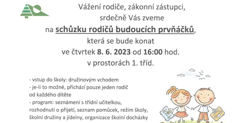 Slide - Schůzka rodičů budoucích prvňáčků